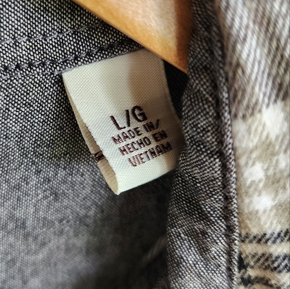 Chris Stapleton | Upcycled Reworked Weatherproof Flannel Mens Large L - Picture 6 of 10